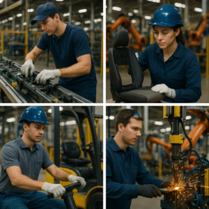 Montagem, Inspeção, Abastecimento e Operador de Máquina – Toyota-shi (Aichi) | ¥1.900/h